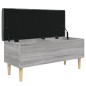 vidaXL Sitzbank mit Stauraum Grau Sonoma 102x42x46 cm Holzwerkstoff vidaXL Sitzbank mit Stauraum Grau Sonoma 102x42x46 cm Holzwerkstoff