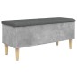vidaXL Sitzbank mit Stauraum Betongrau 102x42x46 cm Holzwerkstoff vidaXL Sitzbank mit Stauraum Betongrau 102x42x46 cm Holzwerkstoff