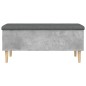 vidaXL Sitzbank mit Stauraum Betongrau 102x42x46 cm Holzwerkstoff vidaXL Sitzbank mit Stauraum Betongrau 102x42x46 cm Holzwerkstoff