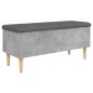 vidaXL Sitzbank mit Stauraum Betongrau 102x42x46 cm Holzwerkstoff vidaXL Sitzbank mit Stauraum Betongrau 102x42x46 cm Holzwerkstoff