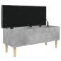 vidaXL Sitzbank mit Stauraum Betongrau 102x42x46 cm Holzwerkstoff vidaXL Sitzbank mit Stauraum Betongrau 102x42x46 cm Holzwerkstoff