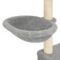 vidaXL Kratzbaum mit Sisal-Kratzsäulen Hellgrau 83 cm vidaXL Kratzbaum mit Sisal-Kratzsäulen Hellgrau 83 cm