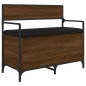 vidaXL Sitzbank mit Stauraum Braun Eichen-Optik 85,5x42x73,5 cm vidaXL Sitzbank mit Stauraum Braun Eichen-Optik 85,5x42x73,5 cm
