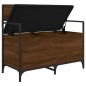 vidaXL Sitzbank mit Stauraum Braun Eichen-Optik 85,5x42x73,5 cm vidaXL Sitzbank mit Stauraum Braun Eichen-Optik 85,5x42x73,5 cm