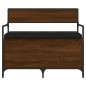vidaXL Sitzbank mit Stauraum Braun Eichen-Optik 85,5x42x73,5 cm vidaXL Sitzbank mit Stauraum Braun Eichen-Optik 85,5x42x73,5 cm