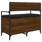 vidaXL Sitzbank mit Stauraum Braun Eichen-Optik 85,5x42x73,5 cm vidaXL Sitzbank mit Stauraum Braun Eichen-Optik 85,5x42x73,5 cm