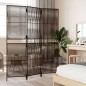 vidaXL Paravent 3-tlg. Braun Poly Rattan vidaXL Paravent 3-tlg. Braun Poly Rattan