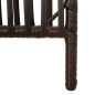 vidaXL Paravent 3-tlg. Braun Poly Rattan vidaXL Paravent 3-tlg. Braun Poly Rattan