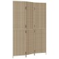 vidaXL Paravent 3-tlg. Beige Poly Rattan vidaXL Paravent 3-tlg. Beige Poly Rattan