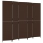 vidaXL Paravent 5-tlg. Braun Poly Rattan vidaXL Paravent 5-tlg. Braun Poly Rattan
