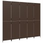 vidaXL Paravent 5-tlg. Braun Poly Rattan vidaXL Paravent 5-tlg. Braun Poly Rattan