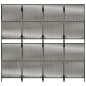 vidaXL Paravent 4-tlg. Grau Poly Rattan vidaXL Paravent 4-tlg. Grau Poly Rattan