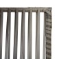 vidaXL Paravent 4-tlg. Grau Poly Rattan vidaXL Paravent 4-tlg. Grau Poly Rattan