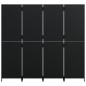 vidaXL Paravent 4-tlg. Schwarz Poly Rattan vidaXL Paravent 4-tlg. Schwarz Poly Rattan