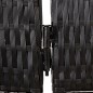 vidaXL Paravent 4-tlg. Schwarz Poly Rattan vidaXL Paravent 4-tlg. Schwarz Poly Rattan
