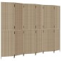 vidaXL Paravent 6-tlg. Beige Poly Rattan vidaXL Paravent 6-tlg. Beige Poly Rattan