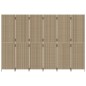 vidaXL Paravent 6-tlg. Beige Poly Rattan vidaXL Paravent 6-tlg. Beige Poly Rattan
