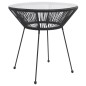 vidaXL 3-tlg. Garten-Essgruppe PVC Rattan Schwarz vidaXL 3-tlg. Garten-Essgruppe PVC Rattan Schwarz