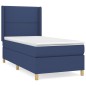 vidaXL Boxspringbett mit Matratze Blau 80x200 cm Stoff vidaXL Boxspringbett mit Matratze Blau 80x200 cm Stoff