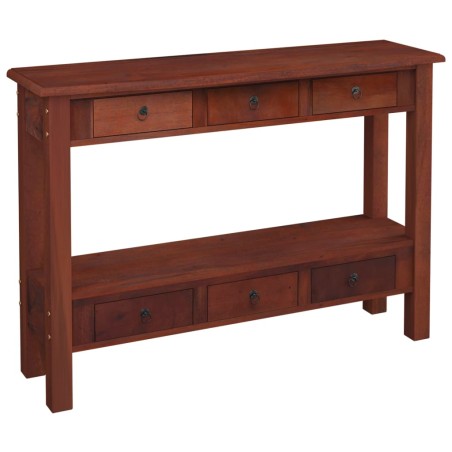 vidaXL Konsolentisch mit Schubladen Braun 110x30x75 cm Mahagoniholz