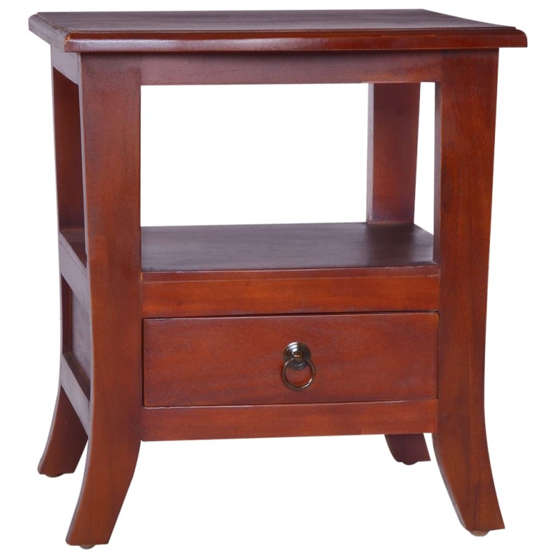 vidaXL Nachttisch Klassisches Braun Massivholz Mahagoni vidaXL Nachttisch Klassisches Braun Massivholz Mahagoni