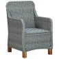 3-tlg. Garten-Lounge-Set mit Auflagen Poly Rattan Hellgrau 3-tlg. Garten-Lounge-Set mit Auflagen Poly Rattan Hellgrau