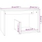 vidaXL Beistelltisch Räuchereiche 59x36x38 cm Holzwerkstoff vidaXL Beistelltisch Räuchereiche 59x36x38 cm Holzwerkstoff
