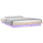vidaXL Massivholzbett mit LEDs 160x200 cm vidaXL Massivholzbett mit LEDs 160x200 cm