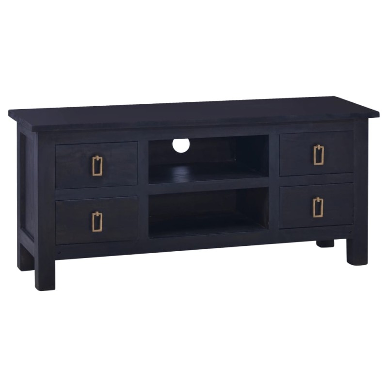 vidaXL TV-Schrank Hellschwarzer Kaffee 100x30x45cm Massivholz Mahagoni vidaXL TV-Schrank Hellschwarzer Kaffee 100x30x45cm Massivholz Mahagoni