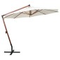 vidaXL Ampelschirm 350 cm Holzmast Weiß vidaXL Ampelschirm 350 cm Holzmast Weiß