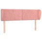 vidaXL Kopfteil mit Ohren Rosa 147x23x78/88 cm Samt vidaXL Kopfteil mit Ohren Rosa 147x23x78/88 cm Samt
