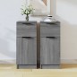 vidaXL Sideboards 2 Stk. Grau Sonoma 30x30x70 cm Holzwerkstoff vidaXL Sideboards 2 Stk. Grau Sonoma 30x30x70 cm Holzwerkstoff