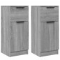 vidaXL Sideboards 2 Stk. Grau Sonoma 30x30x70 cm Holzwerkstoff vidaXL Sideboards 2 Stk. Grau Sonoma 30x30x70 cm Holzwerkstoff