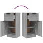 vidaXL Sideboards 2 Stk. Grau Sonoma 30x30x70 cm Holzwerkstoff vidaXL Sideboards 2 Stk. Grau Sonoma 30x30x70 cm Holzwerkstoff