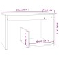 vidaXL Beistelltisch Grau Sonoma 59x36x38 cm Holzwerkstoff vidaXL Beistelltisch Grau Sonoma 59x36x38 cm Holzwerkstoff