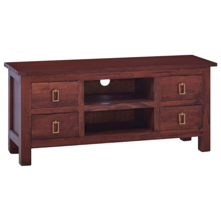 vidaXL TV-Schrank Klassisch Braun 100x30x45 cm Massivholz Mahagoni