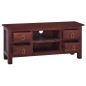 vidaXL TV-Schrank Klassisch Braun 100x30x45 cm Massivholz Mahagoni vidaXL TV-Schrank Klassisch Braun 100x30x45 cm Massivholz Mahagoni