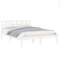 vidaXL Massivholzbett Weiß 135x190 cm vidaXL Massivholzbett Weiß 135x190 cm