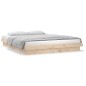 vidaXL Massivholzbett mit LEDs 120x190 cm vidaXL Massivholzbett mit LEDs 120x190 cm
