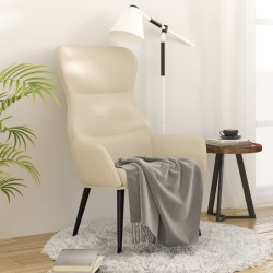 vidaXL Relaxsessel Creme Stoff