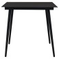 3-tlg. Garten-Essgruppe Schwarz PVC Rattan 3-tlg. Garten-Essgruppe Schwarz PVC Rattan