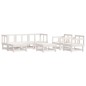 vidaXL 7-tlg. Garten-Lounge-Set Weiß Massivholz Kiefer vidaXL 7-tlg. Garten-Lounge-Set Weiß Massivholz Kiefer