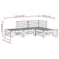 vidaXL 4-tlg. Garten-Lounge-Set Schwarz Massivholz Kiefer vidaXL 4-tlg. Garten-Lounge-Set Schwarz Massivholz Kiefer