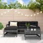 vidaXL 5-tlg. Garten-Lounge-Set Grau Massivholz Kiefer vidaXL 5-tlg. Garten-Lounge-Set Grau Massivholz Kiefer