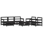 vidaXL 7-tlg. Garten-Lounge-Set Schwarz Massivholz Kiefer vidaXL 7-tlg. Garten-Lounge-Set Schwarz Massivholz Kiefer