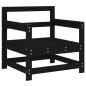 vidaXL 7-tlg. Garten-Lounge-Set Schwarz Massivholz Kiefer vidaXL 7-tlg. Garten-Lounge-Set Schwarz Massivholz Kiefer