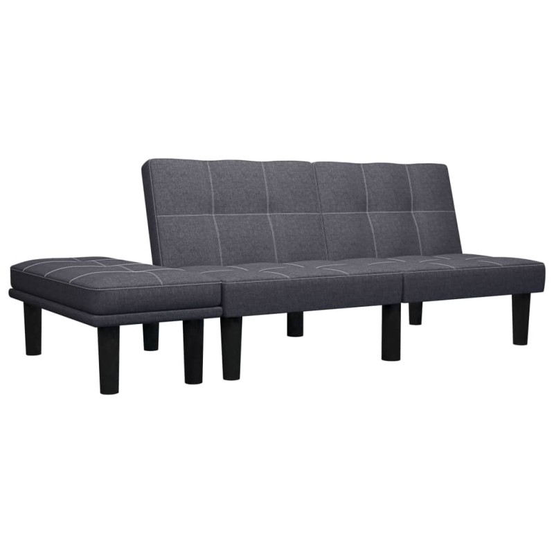 vidaXL 2-Sitzer-Sofa Dunkelgrau Stoff vidaXL 2-Sitzer-Sofa Dunkelgrau Stoff