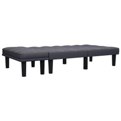 vidaXL 2-Sitzer-Sofa Dunkelgrau Stoff