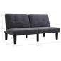 vidaXL 2-Sitzer-Sofa Dunkelgrau Stoff vidaXL 2-Sitzer-Sofa Dunkelgrau Stoff