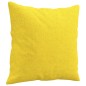 vidaXL 2-Sitzer-Sofa mit Zierkissen Hellgelb 140 cm Stoff vidaXL 2-Sitzer-Sofa mit Zierkissen Hellgelb 140 cm Stoff
